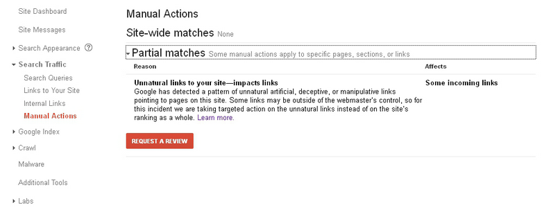 Partial Match Manual Action